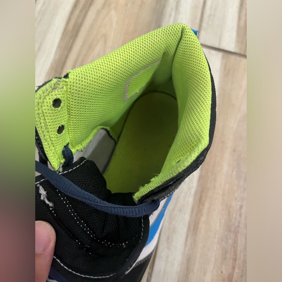 Nike Dunk High Premium white blue glow sneakers high tops Men’s size 12 WORN - Picture 7 of 11